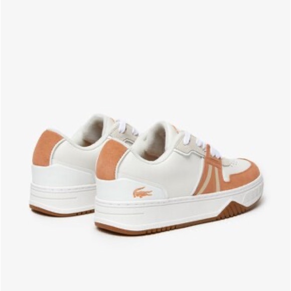Lacoste White and Beige Sneakers - Picture 1 of 9